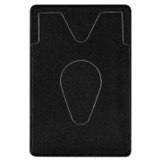 Обложка-карман для карт/картхолдер с вырезом, 64х96 мм, кожзам, черная, ДПС, 2938.ЯК-207