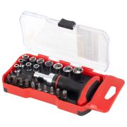 Набор бит и торцевых головок с трещоткой 1/4