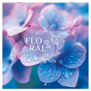 Календарь настенный перекидной 2026 г., BRAUBERG, 12 листов, 28,5х28,5 см, «Floral», 116939