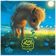 Календарь настенный перекидной 2026 г., BRAUBERG, 12 листов, 21,4х21,4 см, МИНИ, «Magic animals», 116943