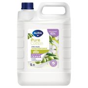 Мыло-крем гипоаллергенное 5 л, AURA Pure Cotton «Олива и хлопковое молочко», 14028