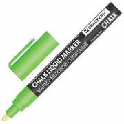 Маркер меловой CHALK LIQUID MARKER, ЗЕЛЕНЫЙ, 3 мм, стираемый, BRAUBERG «CHALK», 152587