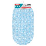 Коврик для ванны противоскользящий 64х36 см «Ручей», овальный, голубой, ПВХ, присоски, PRIMILA (ПРИМИЛА), 700390