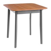 Стол Соната Люкс/ Sonata Lux table, 75х75х75 см массив сосны, антик /графит, 75х75х75 см