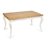 Стол Secret De Maison BORDE (mod.T9132) дерево береза, 76х150(+40)х90см, груша/белый (butter white)