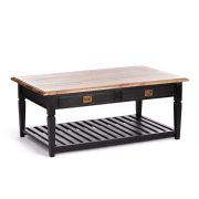 Столик кофейный Secret de Maison BLACK LABEL (mod. DA-2158A) дерево манго, 125х75х50 см, черный/натуральный