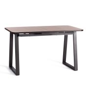 Стол MALTIDO ЛДСП/HPL/металл, 130 х 75+30 х 75 см, Дуб Вотан/чёрный