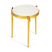 Столик кофейный Secret De Maison BIRDY ( mod. 12475 ) алюминиевый сплав/мрамор, 38*38*48,5 см, золотой/gold