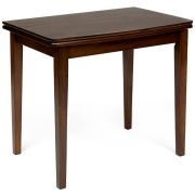 Стол TEODORO (mod. F-SHR3624RD W4) дерево гевея, 60x90(90x120)x76см, walnut (орех)