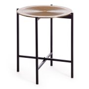 Столик кофейный Secret De Maison BLOOM ( mod. 11873-B ) алюминиевый сплав, 46*46*51 см, черный/античная медь