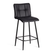 Полубарный стул Bari/Бари экокожа , черный, 42х55х99 см