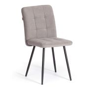Стул обеденный Medeo (2 шт. в упаковке) LT, велюр, серый/черный, 29, 45х56х89 см