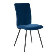 Стул обеденный Monte Carlo (2 шт. в упаковке) TREND, велюр, Blue (синий), 49х51х93 см