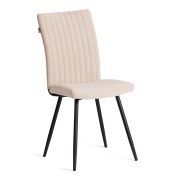 Стул обеденный Monte Carlo (2 шт. в упаковке) TREND, велюр, бежевый/черный, 7, 49х51х93 см