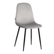 Стул BREEZE (mod. JSC-58) Велюр/металл , 44 х 53 х 86 см, grey (серый) HLR 19 / черный