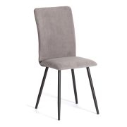 Стул обеденный La Rousse NEW, флок , серый/черный, 29, 45x55x93 см