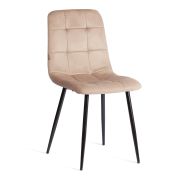 Стул Chilly/Чилли (мод. JSC-220) велюр/металл, 44,5х52,5х88см, бежевый HLR8/черный