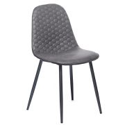 Стул Storm/Шторм (мод. 807)/1 шт. в упаковке металл/вельвет, 46х53х87х49см, серый/антрацит