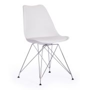 Стул Tulip Iron Chair/Тулип Айрон Чаир (мод.EC-123) металл/пластик, 54,5х48х83,5см, белый