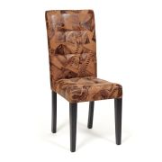 Стул DITTA Бук, 1010*650*440, ножки: wenge, ткань: коричневый (mega office 34)