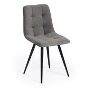 Стул CHILLY (mod. 7095-1) / 1 шт. в упаковке ткань/металл, 45x53х88 см, высота до сиденья 50 см, серый barkhat 26/черный