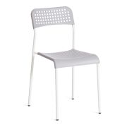 Стул ADDE (mod. C-049) / 1 шт. в упаковке металл/пластик, 39 х 49 х 78 см, Grey(серый)/White(белый) разборный