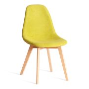 Стул CINDY SOFT (mod. C1021F1-1) / 2 шт. в упаковке фактурный велюр/дерево бук, 55 х 48 х 83 см, Светло-зеленый LY1701-8 / натуральный