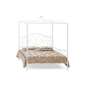 Кровать c балдахином HESTIA металл, 160*200 см (Queen bed), white (белый)