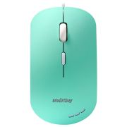 Мышь проводная бесшумная SMARTBUY 288-LG, USB, 3 кнопки + 1 колесо, оптическая, зеленая, 06826, SBM-288-LG