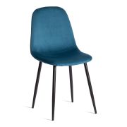 Стул BREEZE (mod. 4724) / 1 шт. в упаковке Велюр/металл , Dark turquoise (темно-бирюзовый) HLR62 / черный, 44 х 53 х 87 см