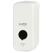 Дозатор для жидкого мыла-пены LAIMA PROFESSIONAL PREMIUM, НАЛИВНОЙ, 1 л, белый, ABS-пластик, 609510