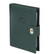 Ежедневник-органайзер недатированный B5 167х240 мм BRAUBERG «Nova», под кожу, 160 л., зеленый, 116202