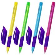 Ручка шариковая масляная с грипом BRAUBERG «Extra Glide GT Color», СИНЯЯ, трехгранная, игольчатый наконечник 0,7 мм, линия 0,5 мм, 144264