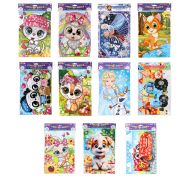 Фигурная мозаика из ЭВА, АССОРТИ 12 видов, 21х30 см, на картоне, МУЛЬТИ АРТ, 5919