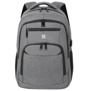 Рюкзак HEIKKI SECURE (ХЕЙКИ) универсальный, отделение для ноутбука, серый, 46x31x19 см, 273895