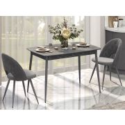 DaVita Обеденный стол Орфей 55 (02) Мрамор темный-Серый