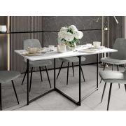 DaVita Стол-книжка Колибри 16 (02) Белый шпон-Черный