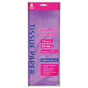Цветная бумага ТИШЬЮ 17 г/м2, 50х66 см, 10 листов, сиреневый цвет, ЗОЛОТАЯ СКАЗКА, 116480
