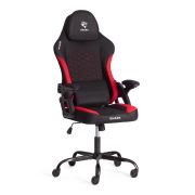 Кресло iShark ткань, черный / красный, 70х70х133 см