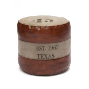 Пуф Secret De Maison TEXAS ( mod. M-8030 ) кожа буйвола / ткань хлопок, 46 х 46 х 46