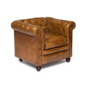 Кресло Secret De Maison CHESTER ( mod. 1157B ) кожа буйвола, 73х90х80см, Античный светлый