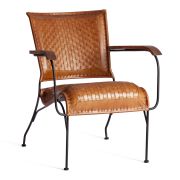 Кресло Secret De Maison PAGANEL (mod. 2106-CH) металл, кожа буйвола, 65 х 75 х 73 см (69 х 84 х 89 см), Античный светлый