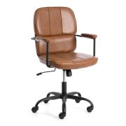 Кресло ALPHA иск. кожа, Brown (коричневый), 60 х 60 х 100 см