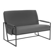 Диван Charli LUX/Чарли Люкс экокожа , Sharp Графит