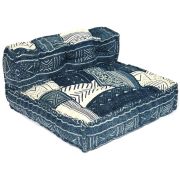 Модуль мягкий со спинкой Secret De Maison BASCO (mod. MA-105) cotton Kilim, 80х80х43см, синий