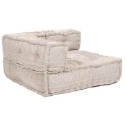 Модуль мягкий угловой Secret De Maison COMO (mod. 10091) cotton Kilim, 80х80х43см, бежево-серый