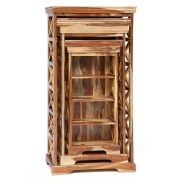 Шкафы для книг ( набор 3 шт.) Secret De Maison ROSEWOOD 0761A палисандр, 116х57х30/145х73х36/175х89х44см, натуральный (natural)