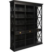 Библиотека Secret de Maison BLACK LABEL (mod. WA-0016) дерево акация, манго, мдф, 234*50*190см, черный