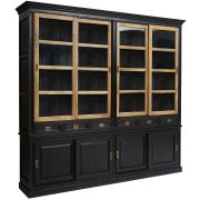 Библиотека большая Secret de Maison BLACK LABEL (mod. WA-0018) дерево акация, манго, мдф, 246х49х241см, черный/натуральный