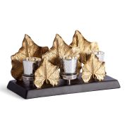 Подсвечник Secret De Maison MAPLE2 ( mod. 9374 ) алюминиевый сплав, 31,5x15x17 см, золотой, черный/gold, black powder coated